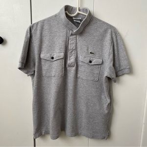 Lacoste Slim Fit Polo Shirt Men's Medium Light Grey